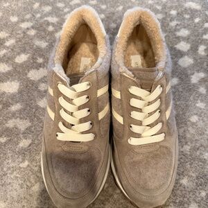 Veronica Beard Valentina Shearling Sneakers Size 10